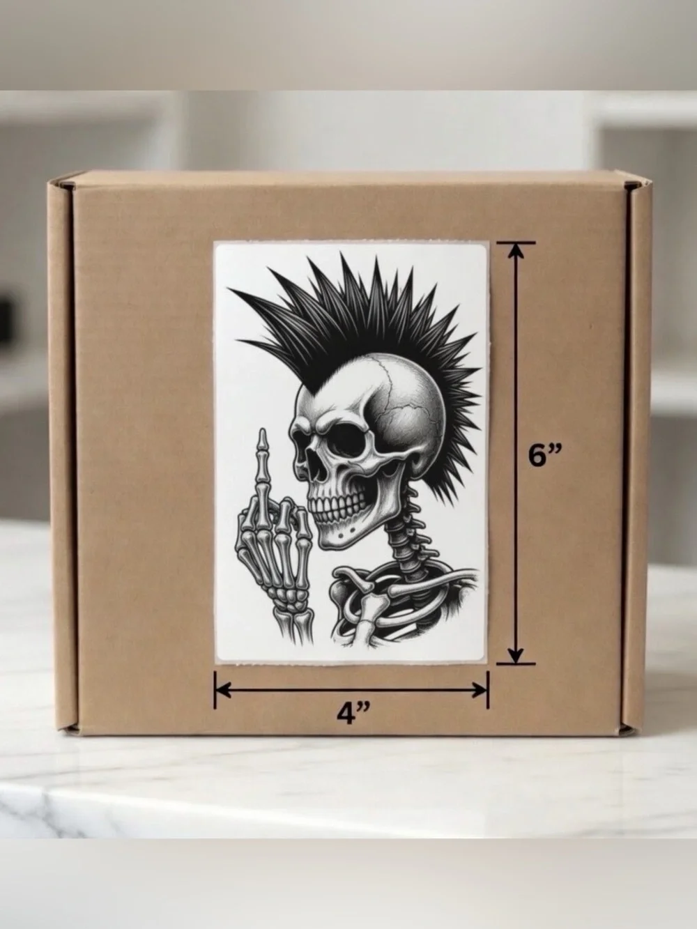 @alioop14 Custom for Skull Stickers  4”x6”-100ct-New